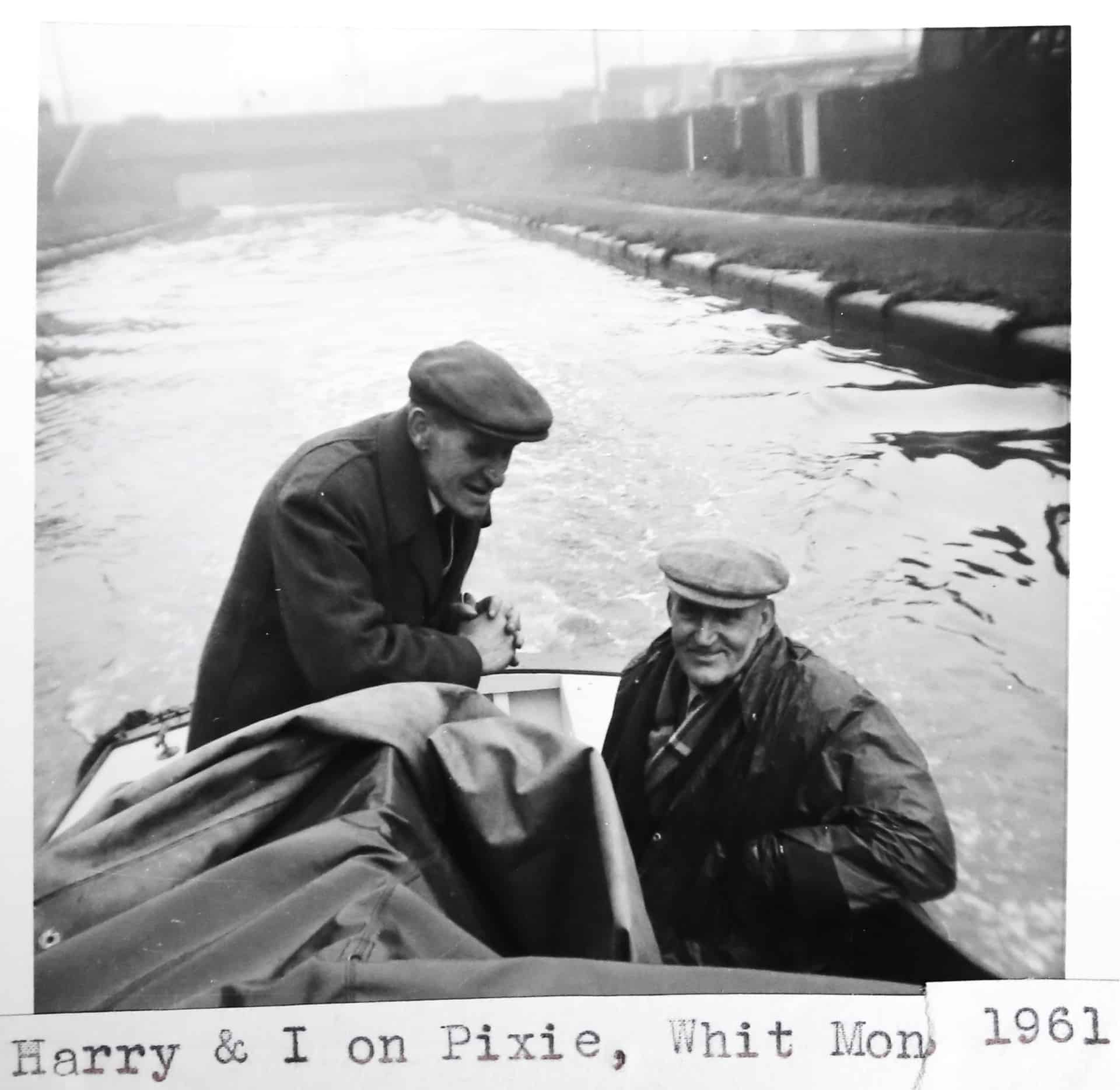 Will King (right) and his friend Harry, 1961 