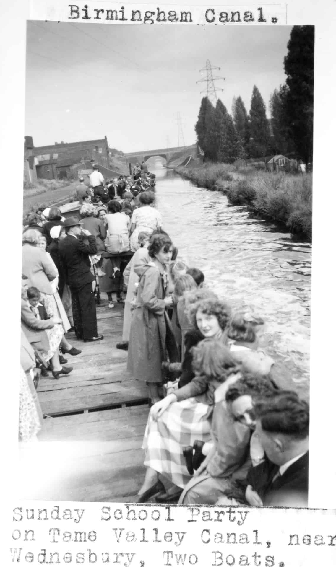Sunday School Party on the Tame Valley Canal, 1950s
