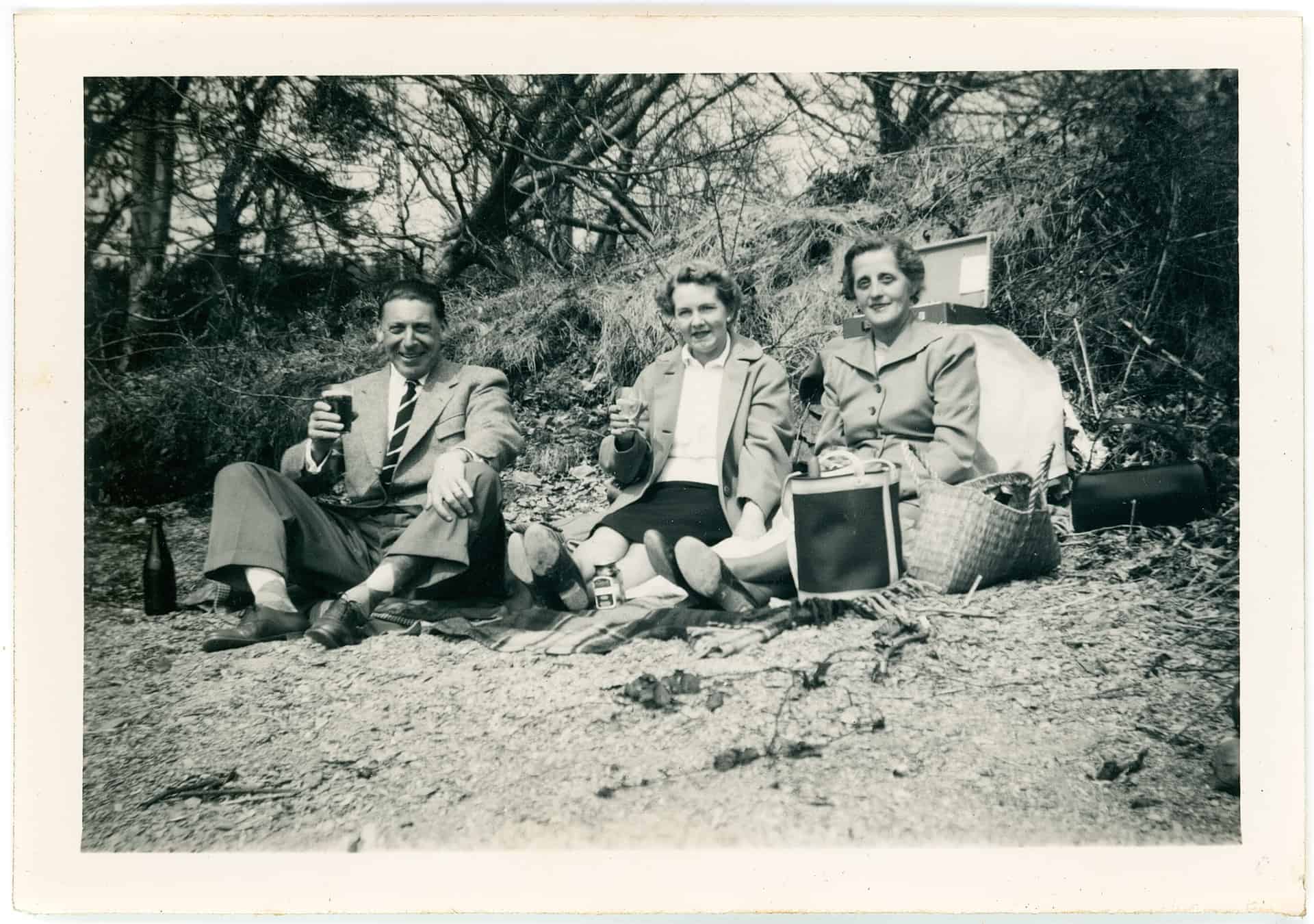 This is my parents with a family friend. I think she'd lost her husband, and then. So she used to go on holiday with them sometimes.