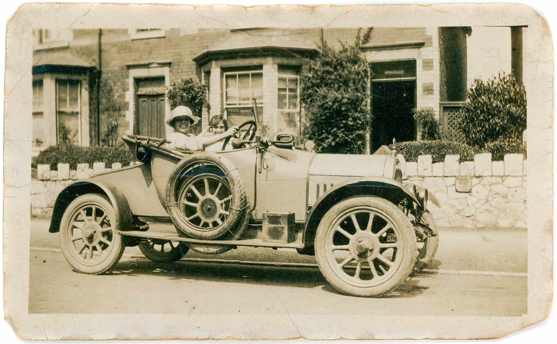 My grandmother in an 11.9 hp Bean two-seat tourer made in Tipton. Mid-1920s